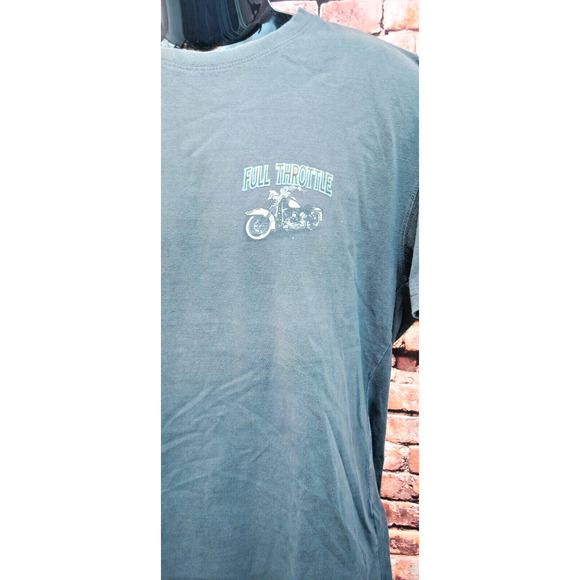 Full Throttle Ride Hard Live Free Motorcycle T-Shirt Size X-Large Covington - Picture 4 of 8
